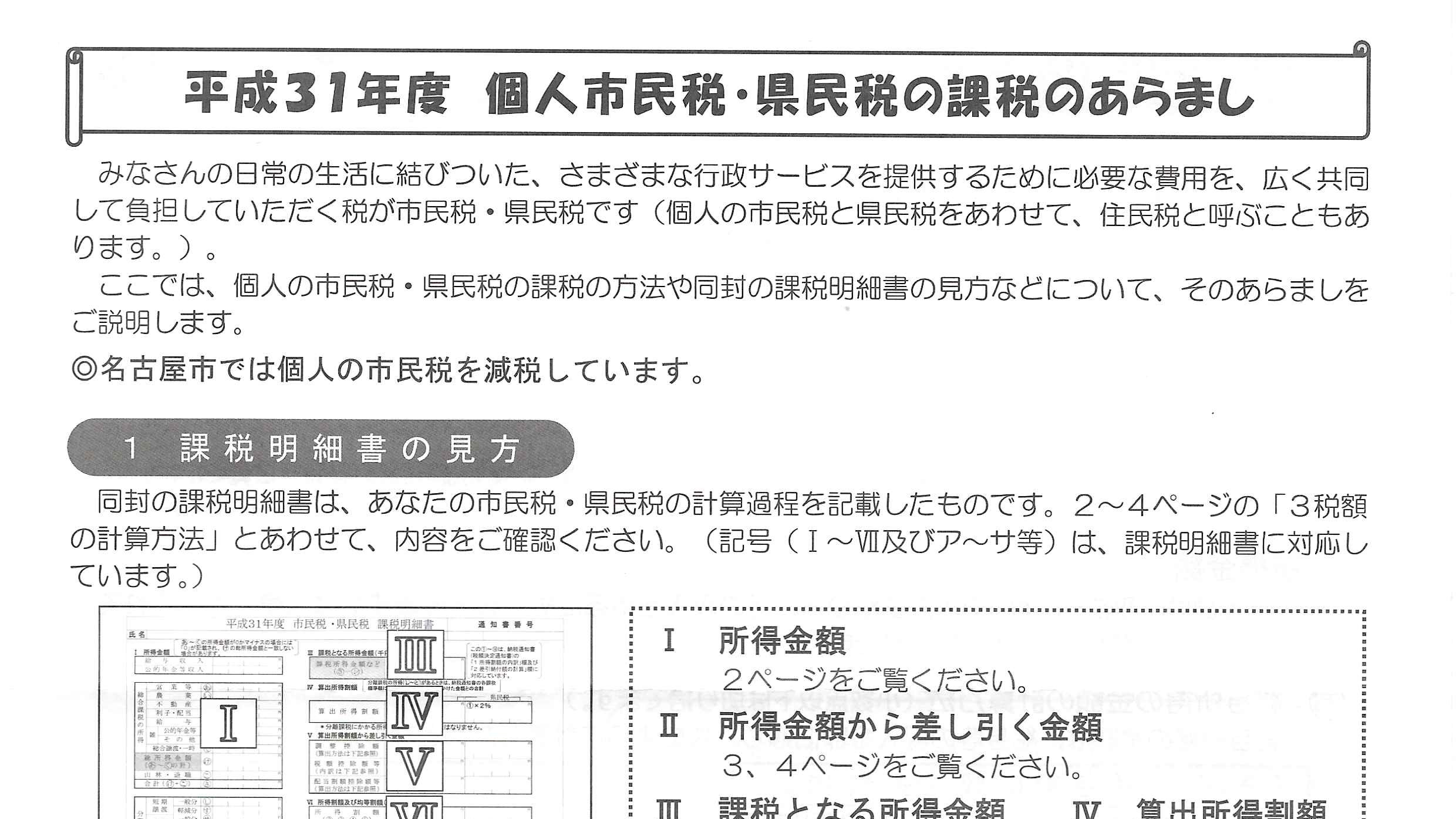 名古屋 市 住民 税